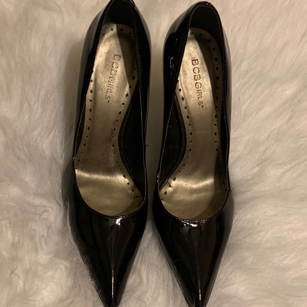 BCBGirls Black Patent Leather Heels - Picture 4 of 8